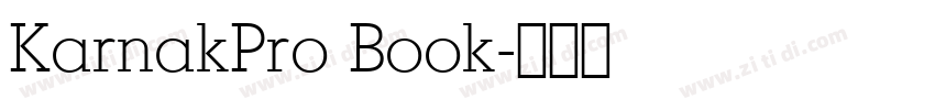 KarnakPro Book字体转换